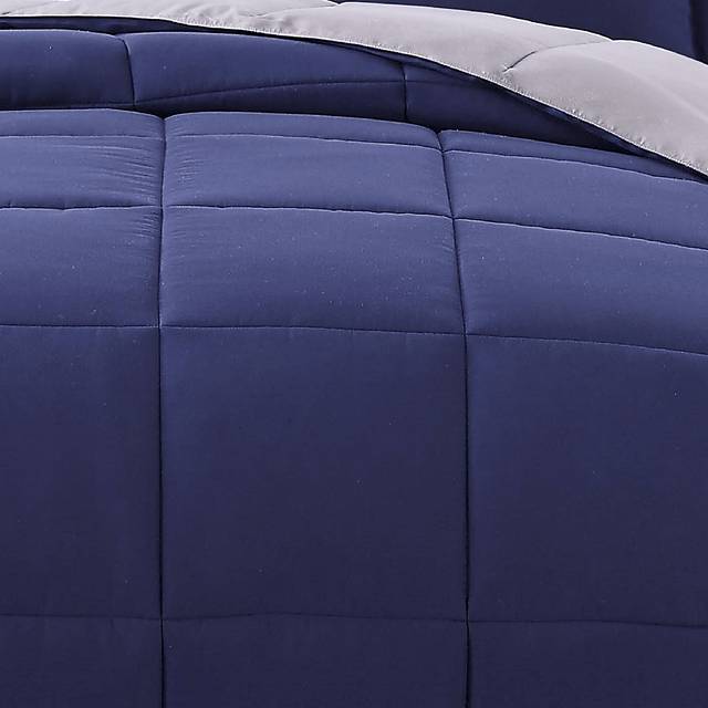 Kids Boyette Navy/Gray Twin Comforter Set - Thumbnail - Image 2