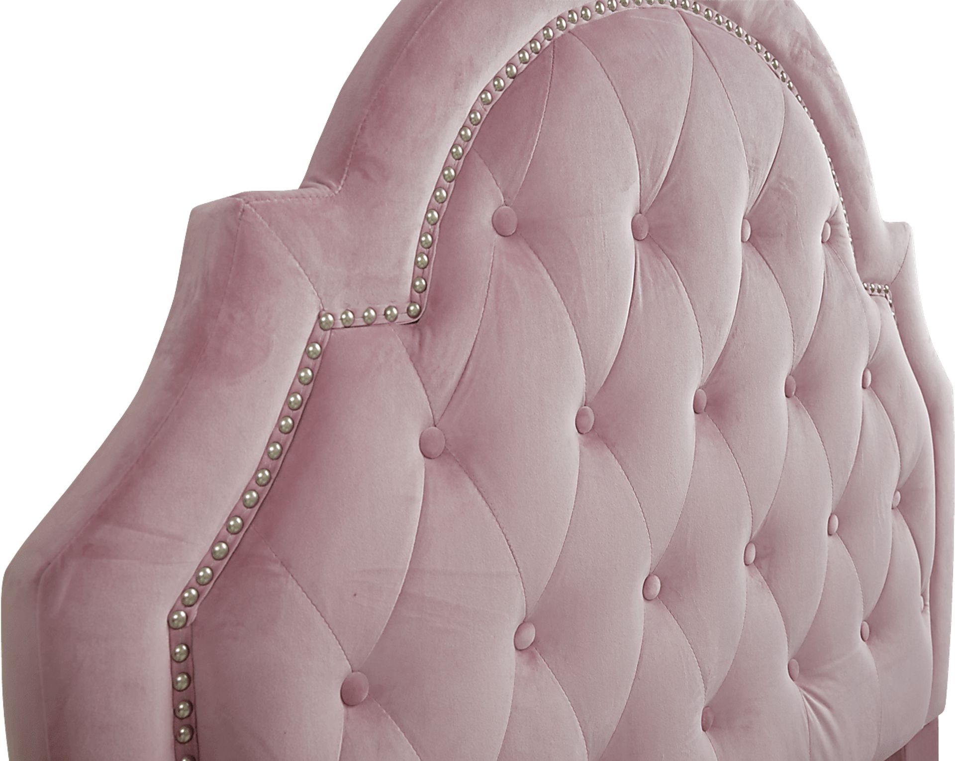 Kids Braelynn Pink Full Upholstered Bed - Image 2