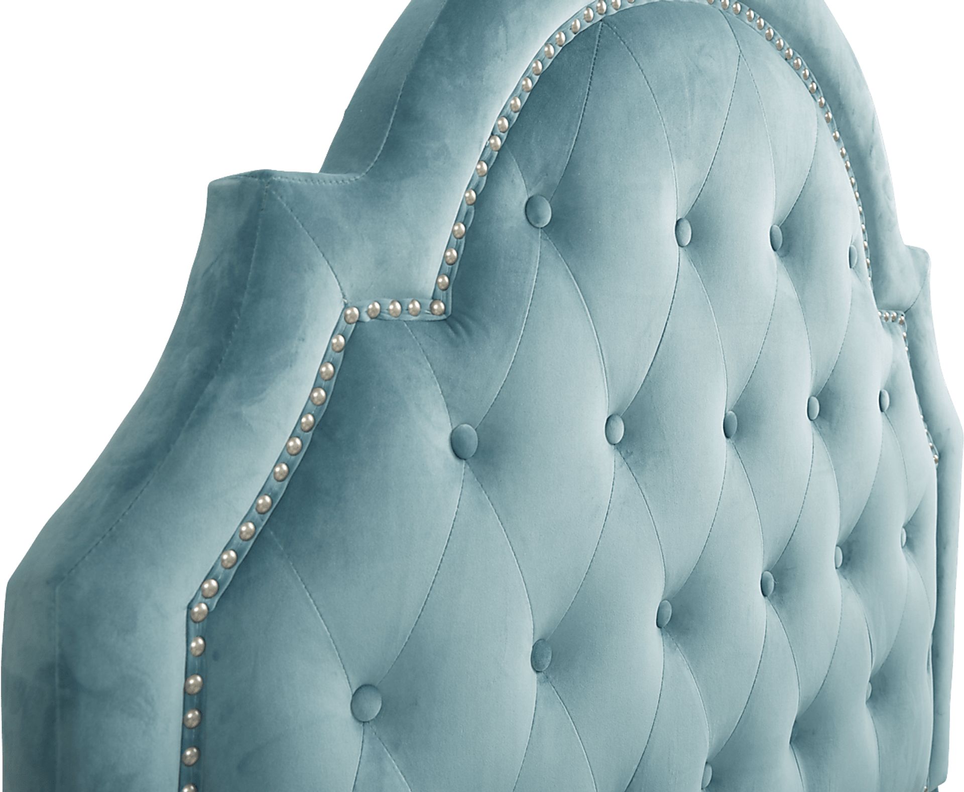 Kids Braelynn Teal 3 Pc Twin Upholstered Bed - Image 2