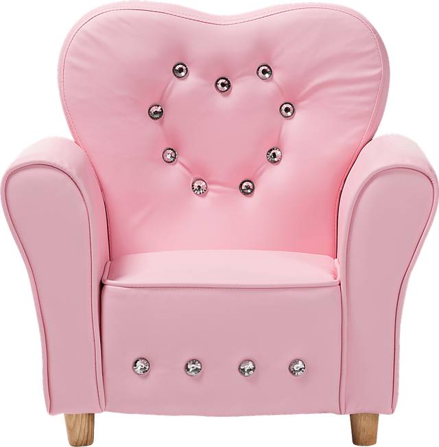 Kids Brandwyne Pink Accent Chair - Thumbnail - Image 3