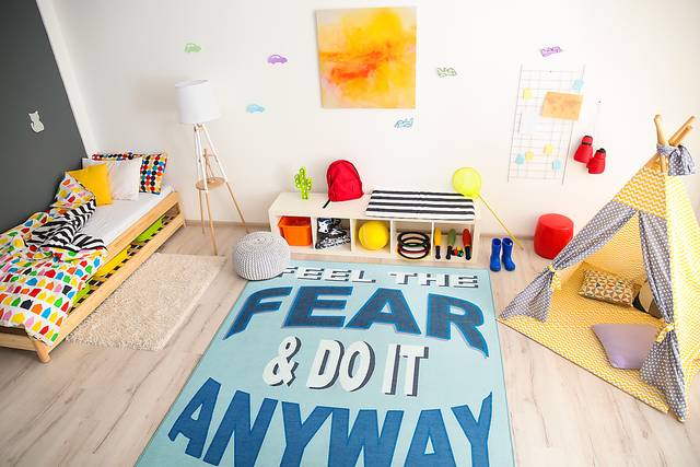 Kids Brave Adventure Blue 7' x 9' Rug - Thumbnail - Image 2