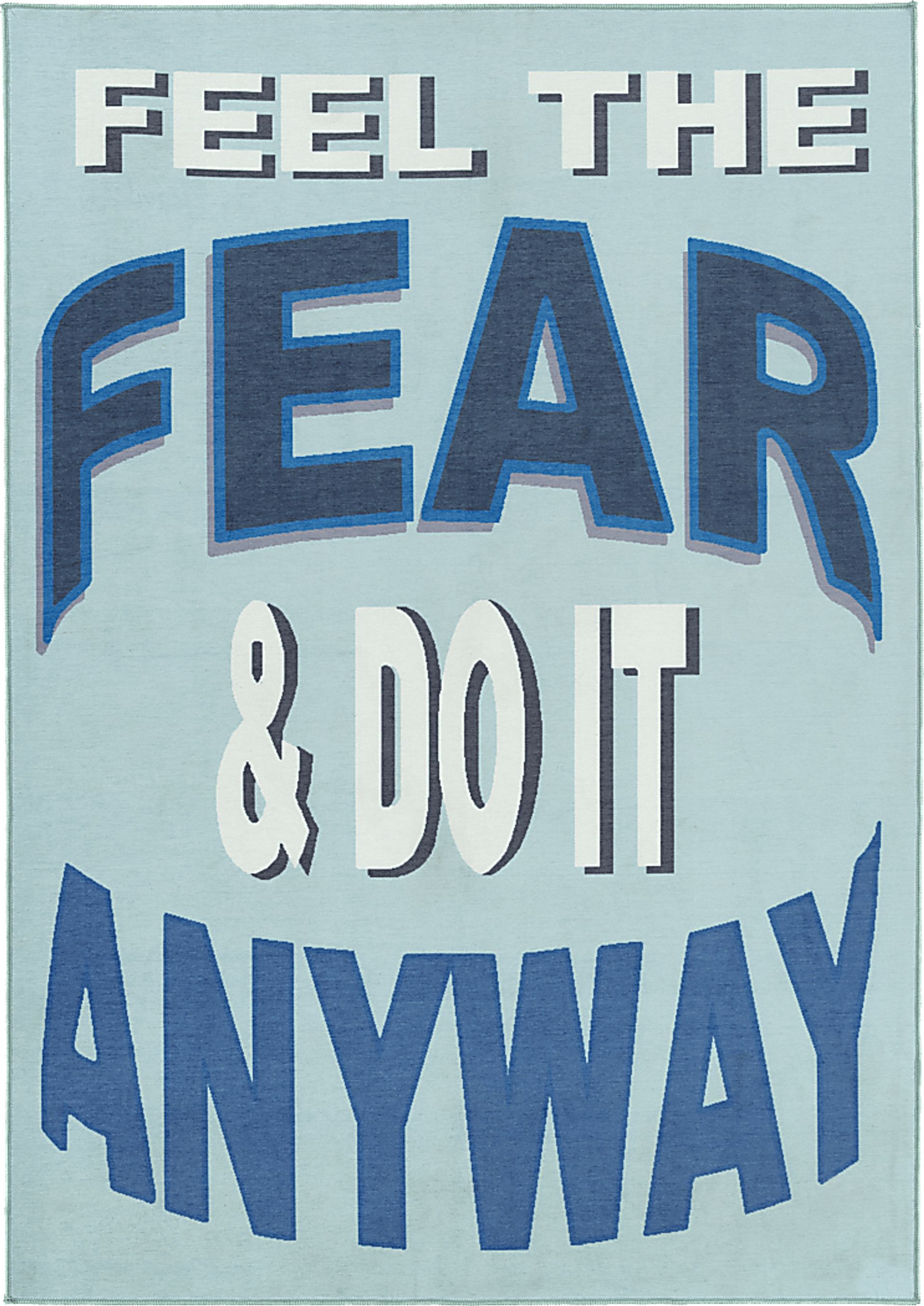 Kids Brave Adventure Blue 7' x 9' Rug - Image 1