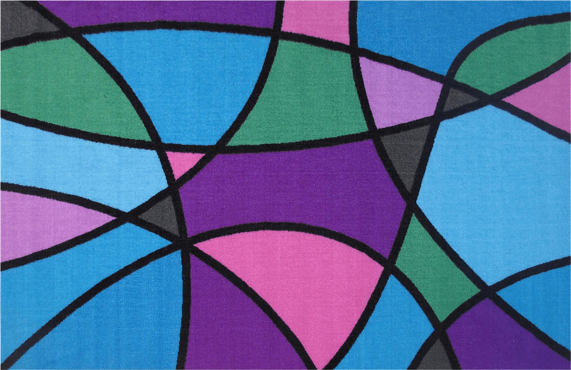Kids Breezy Hues Blue 3' x 5' Rug - Image 1