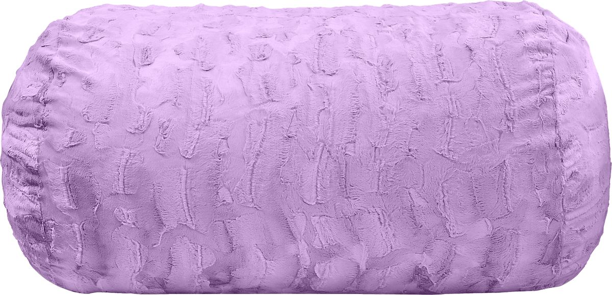 Breun Purple Red Polyester Fabric Bean Bag Lounger Rooms to Go