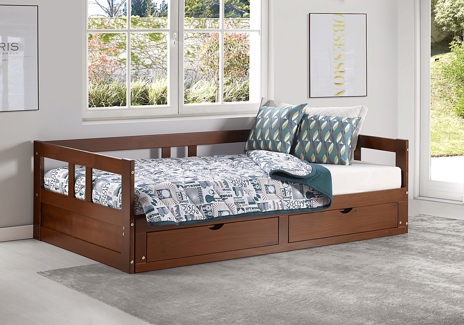 Kids Brigan Chestnut Twin Extending Day Bed - Image 2