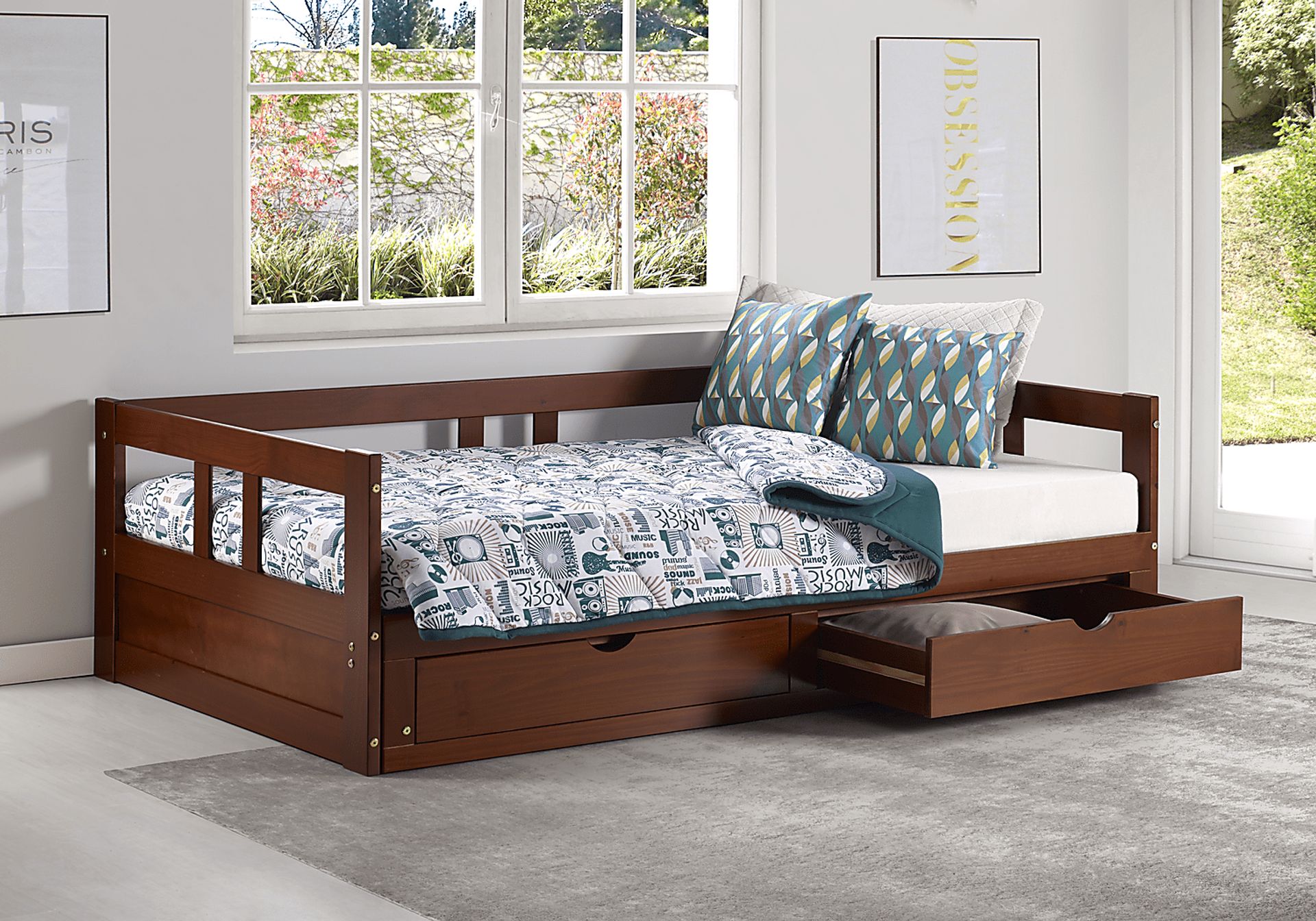 Kids Brigan Chestnut Twin Extending Day Bed - Image 4
