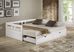 Kids Brigan White Twin Extending Day Bed