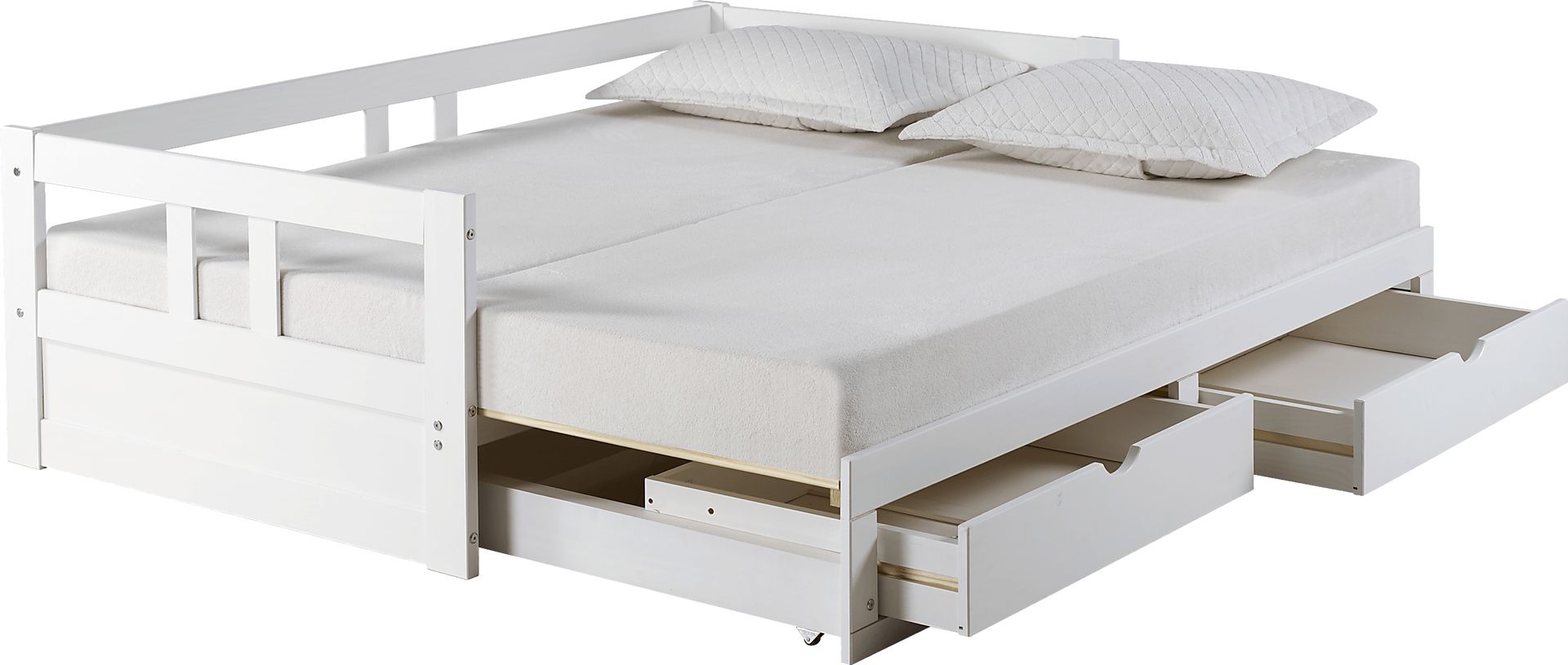 Kids Brigan White Twin Extending Day Bed - Image 6