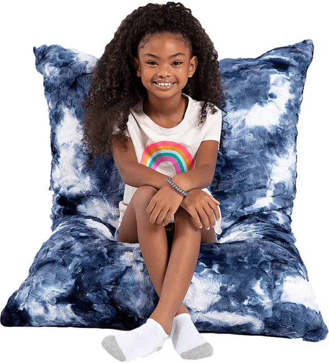 Kids Brigatine Blue White Floor Pillow - Thumbnail - Image 3