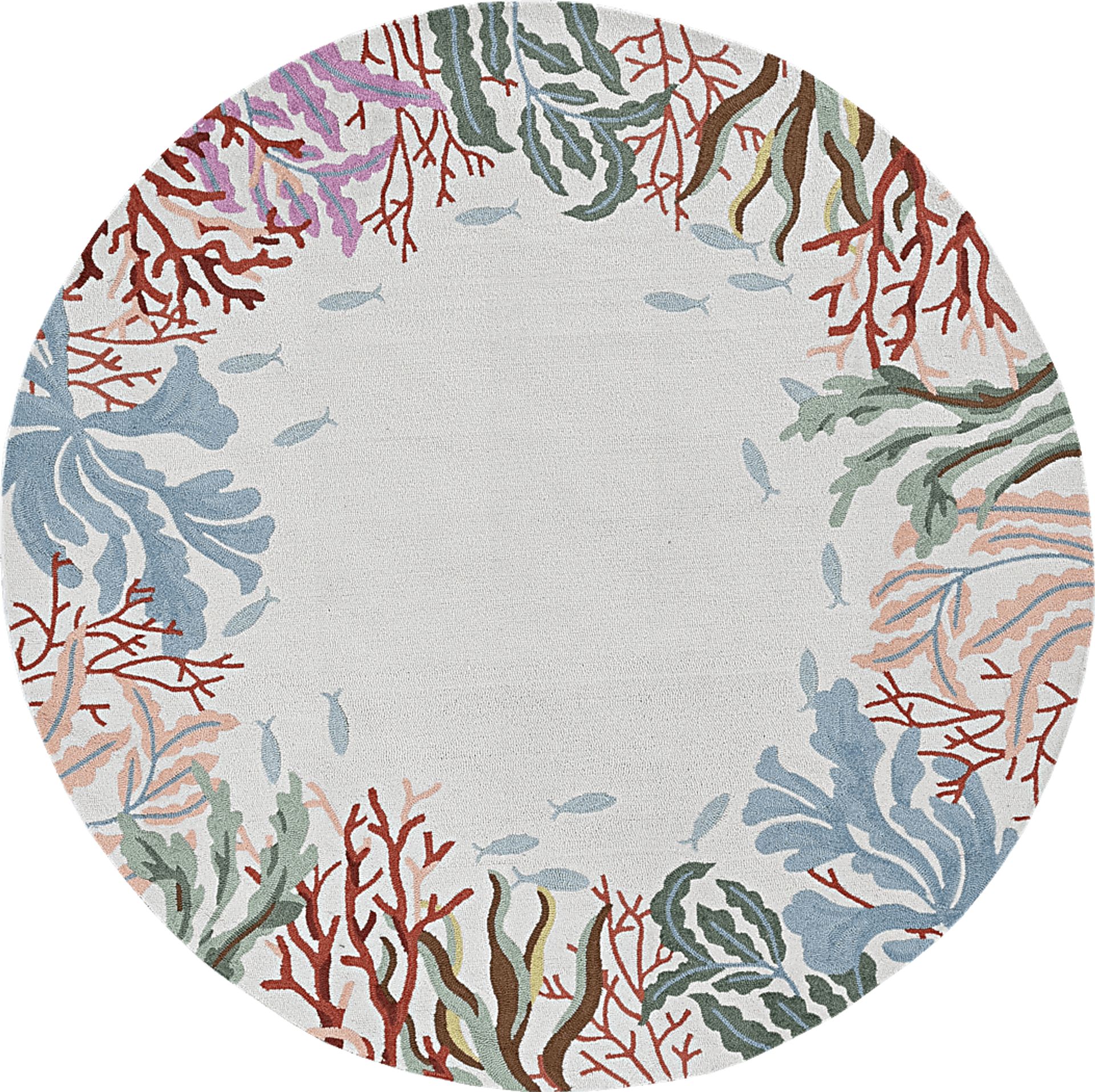 Kids Bright Coral Ivory 3' x 5' Rug - Image 4