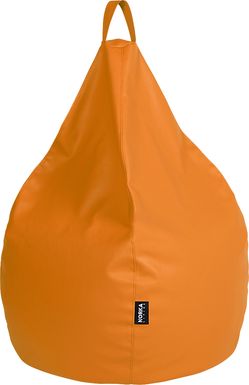 Kids Bright Drop Orange Bean Bag Chair
