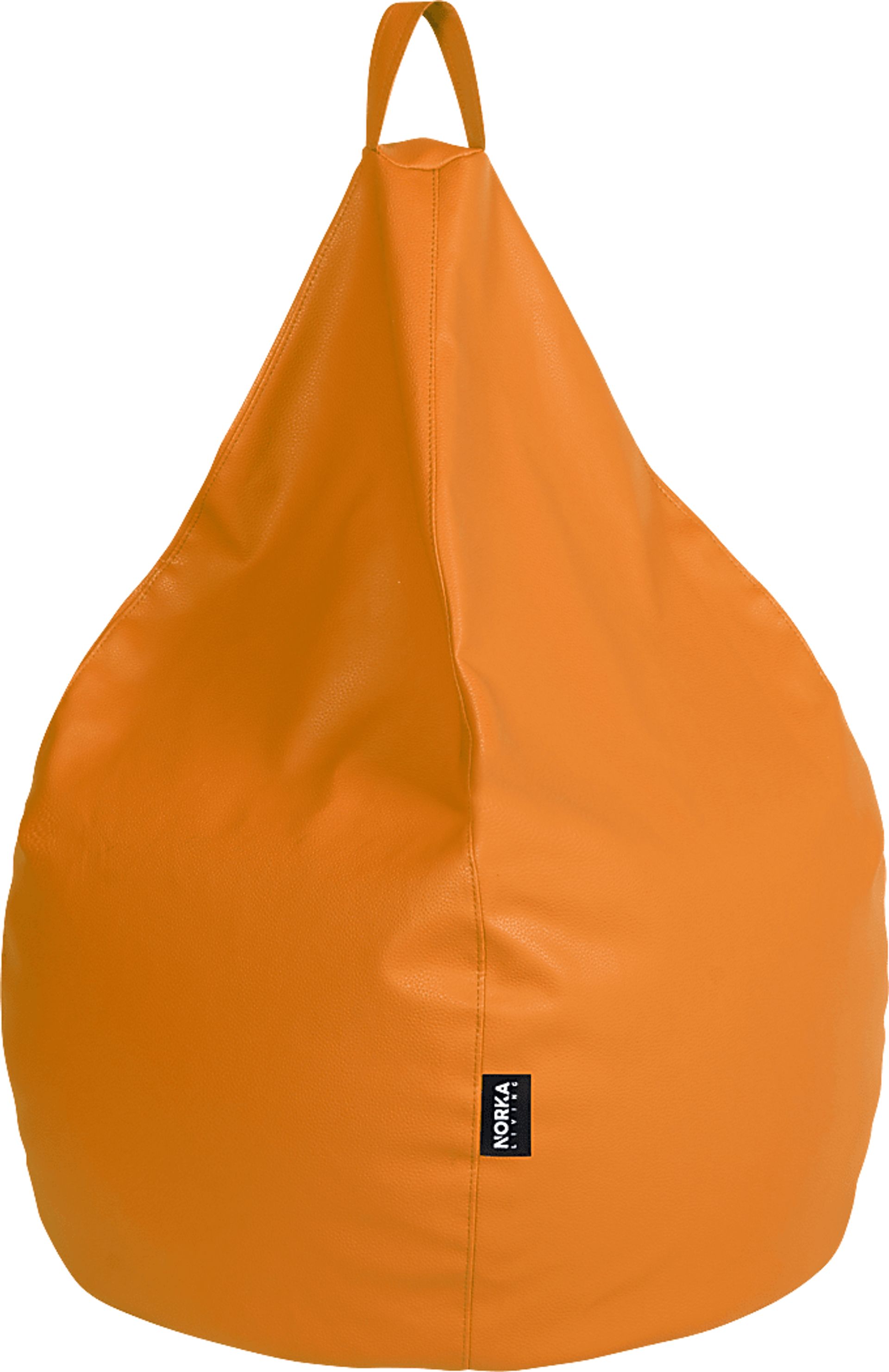 Kids Bright Drop Orange Bean Bag Chair - Image 1
