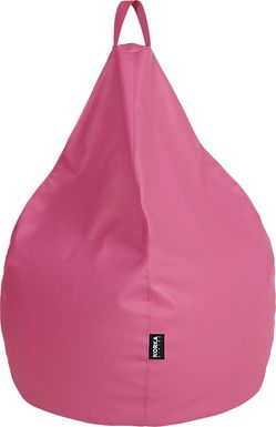 Kids Bright Drop Pink Bean Bag Chair