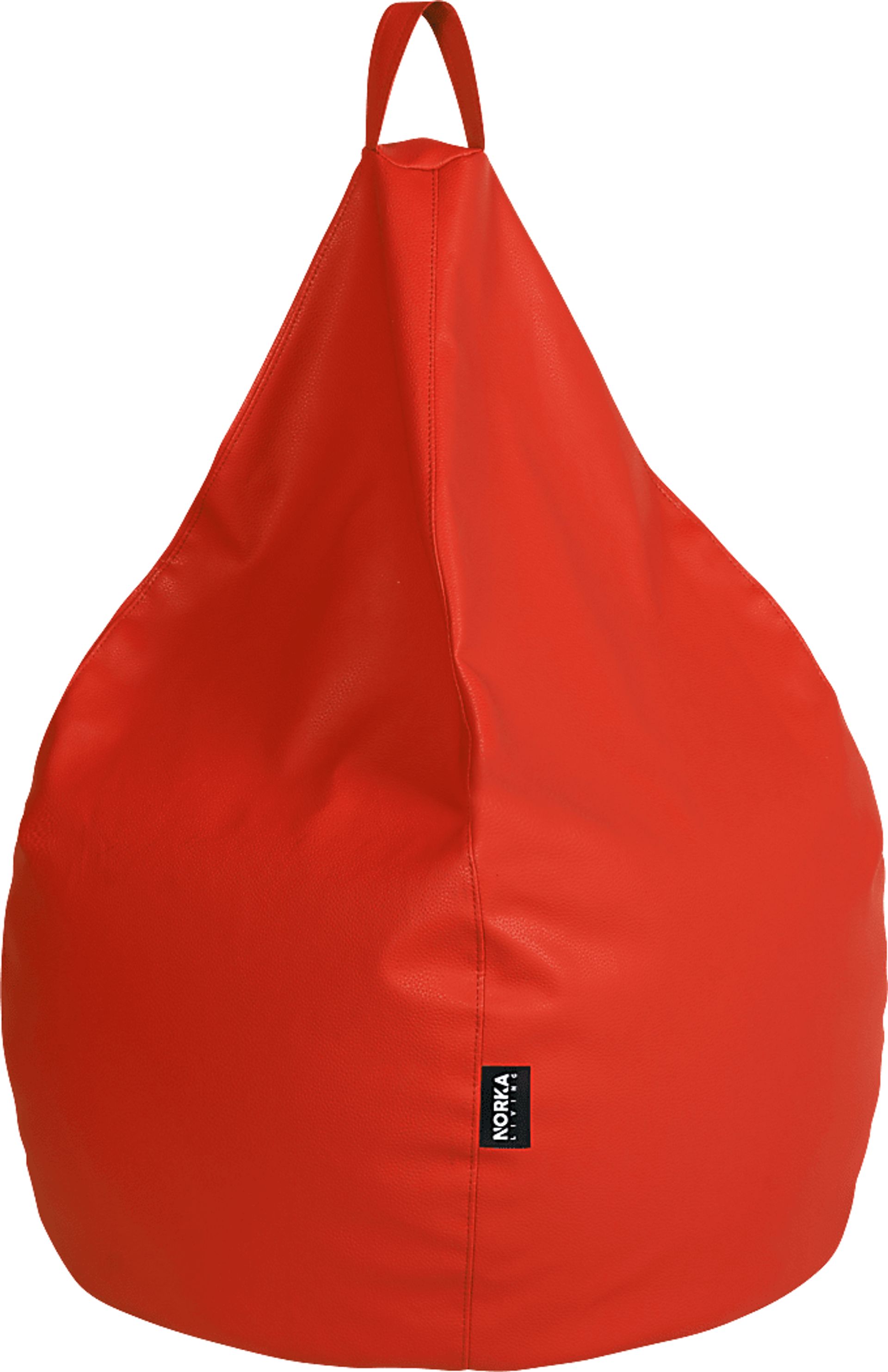 Kids Bright Drop Red Bean Bag Chair - Image 1