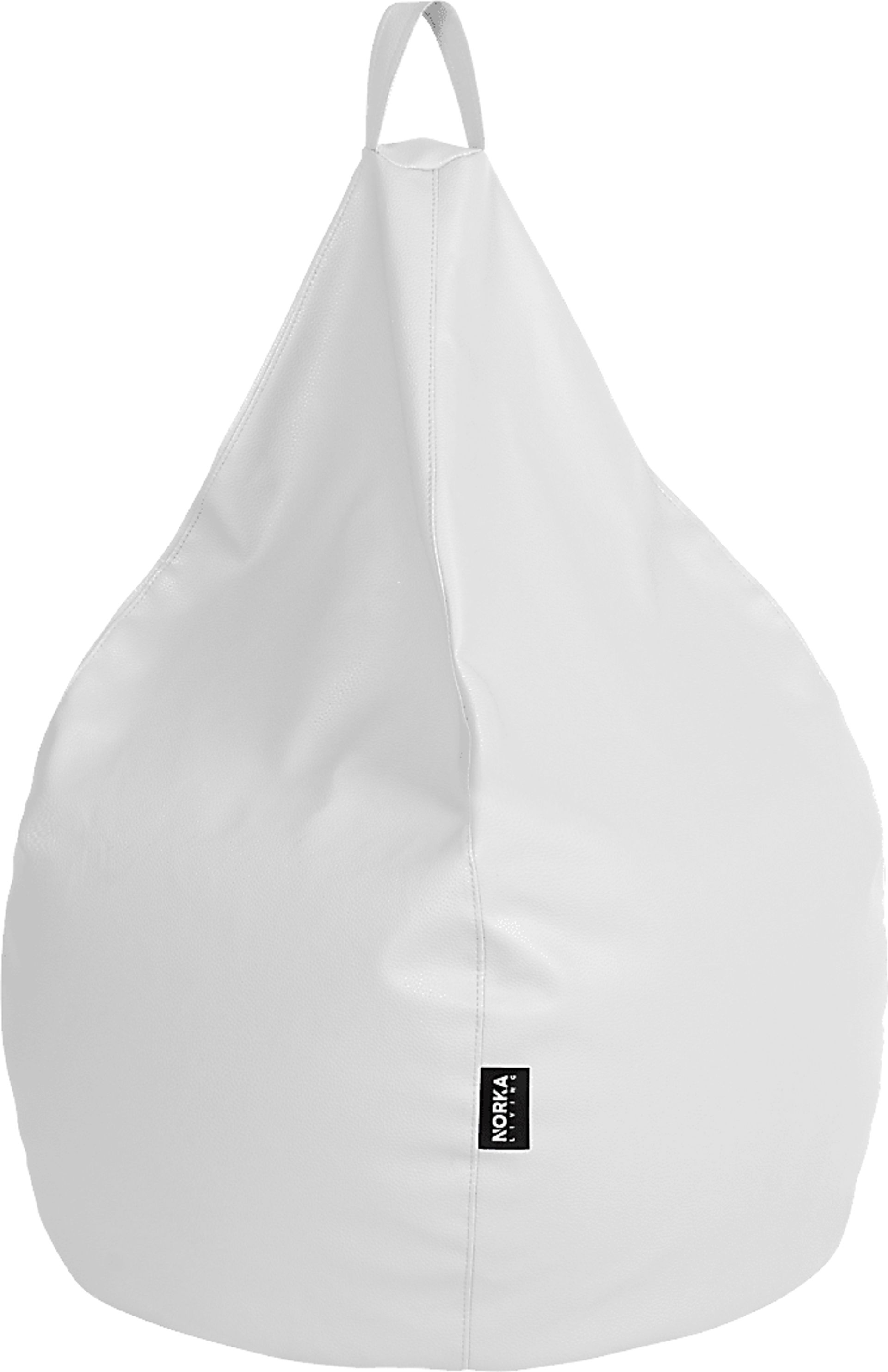 Kids Bright Drop White Bean Bag Chair - Image 1