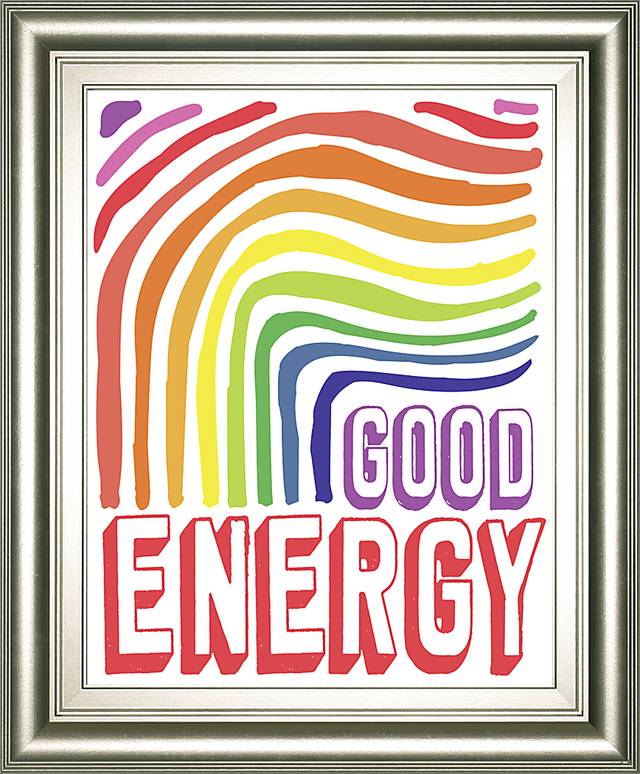 Kids Bright Good Energy Multi Framed Wall Art - Thumbnail - Image 1