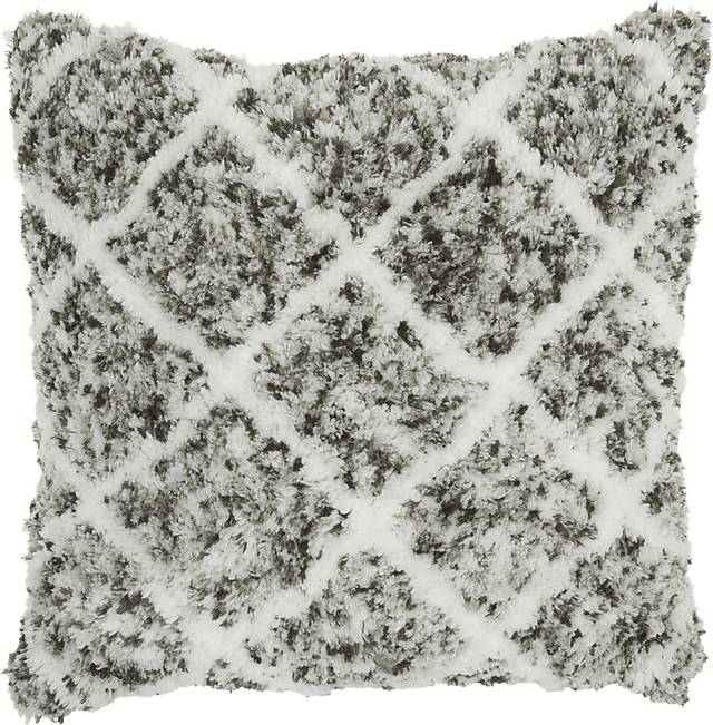 Kids Bright Lattice Gray Accent Pillow - Thumbnail - Image 1