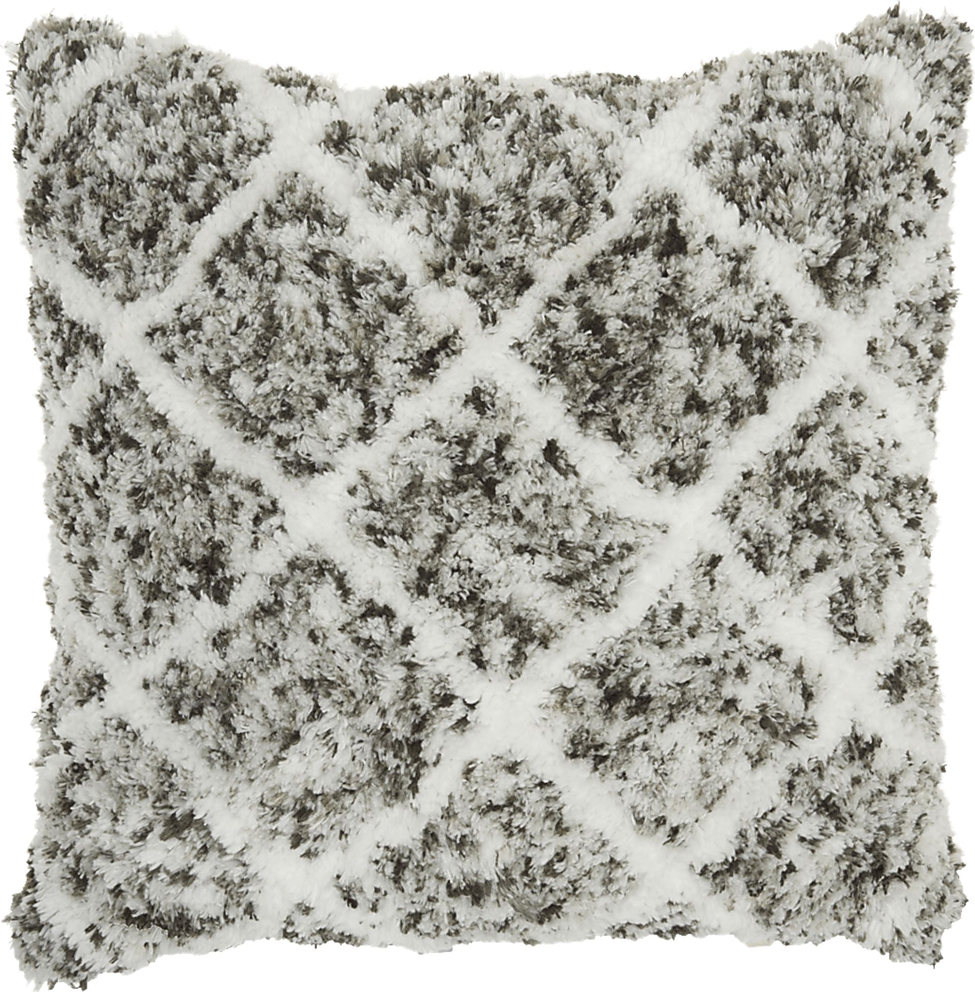 Kids Bright Lattice Gray Accent Pillow - Image 1