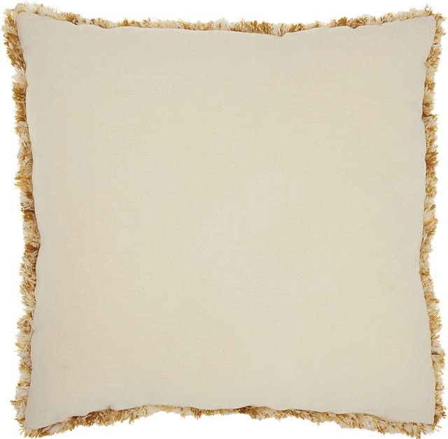 Kids Bright Lattice Mustard Accent Pillow - Thumbnail - Image 2