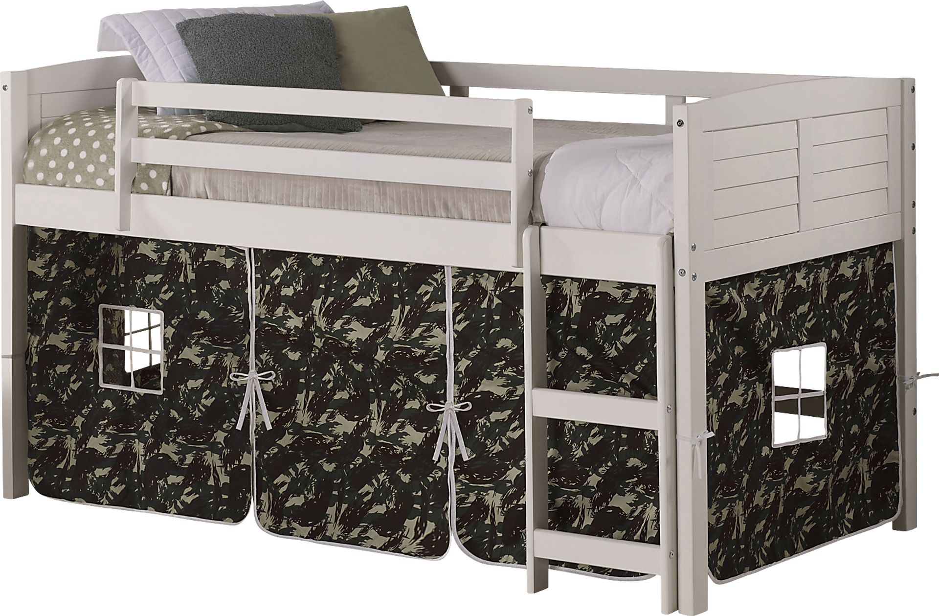 Kids Bringard Camo Twin Tent Loft Bed - Image 1