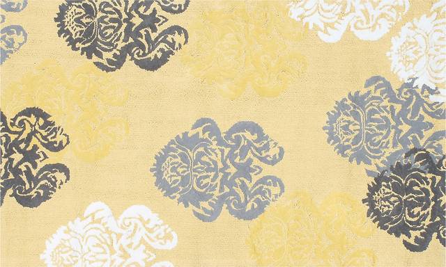 Kids Broccato Yellow 4'7 x 7'7 Rug - Thumbnail - Image 1