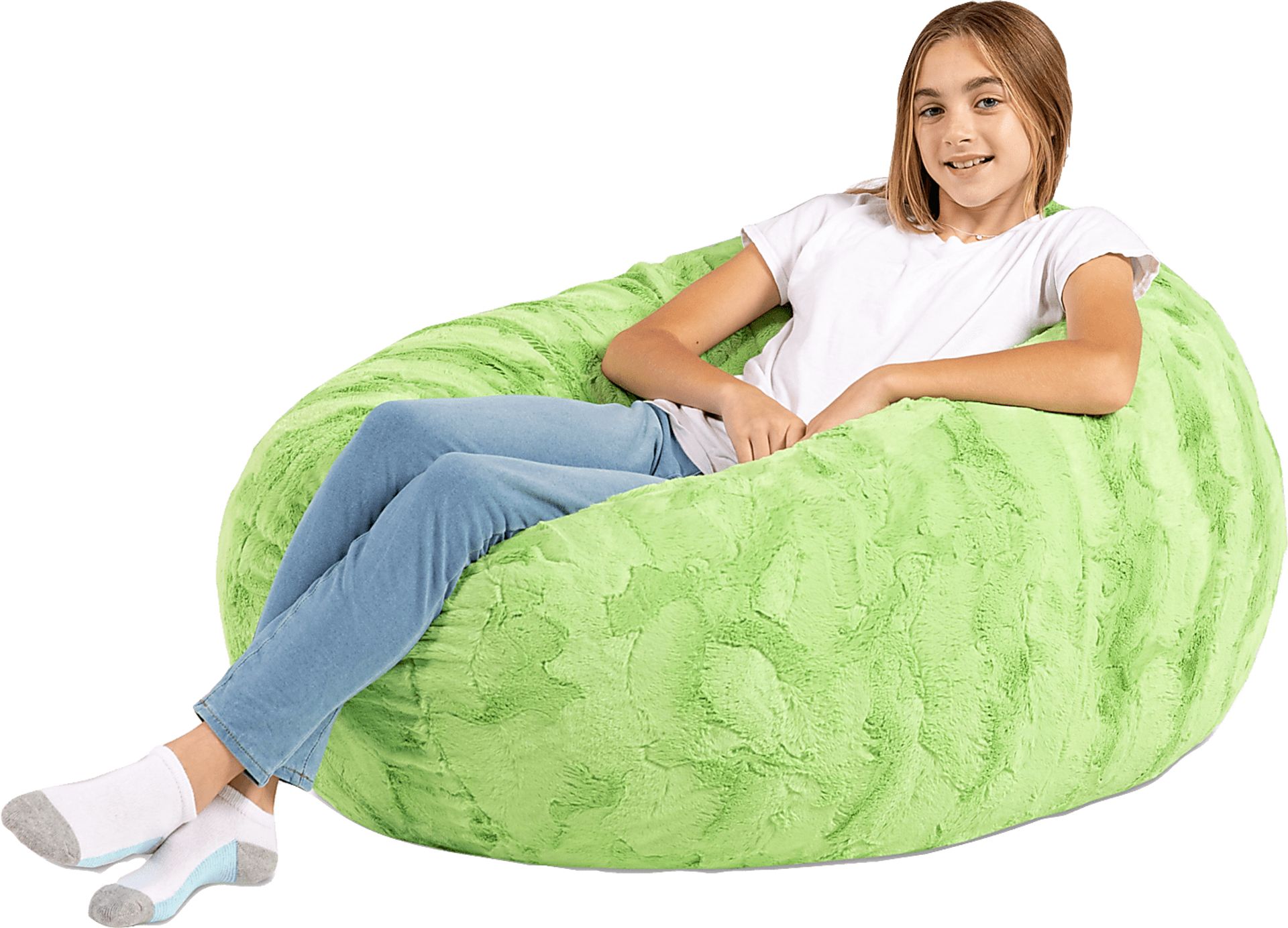 Kids Brogton Green Bean Chair - Image 4