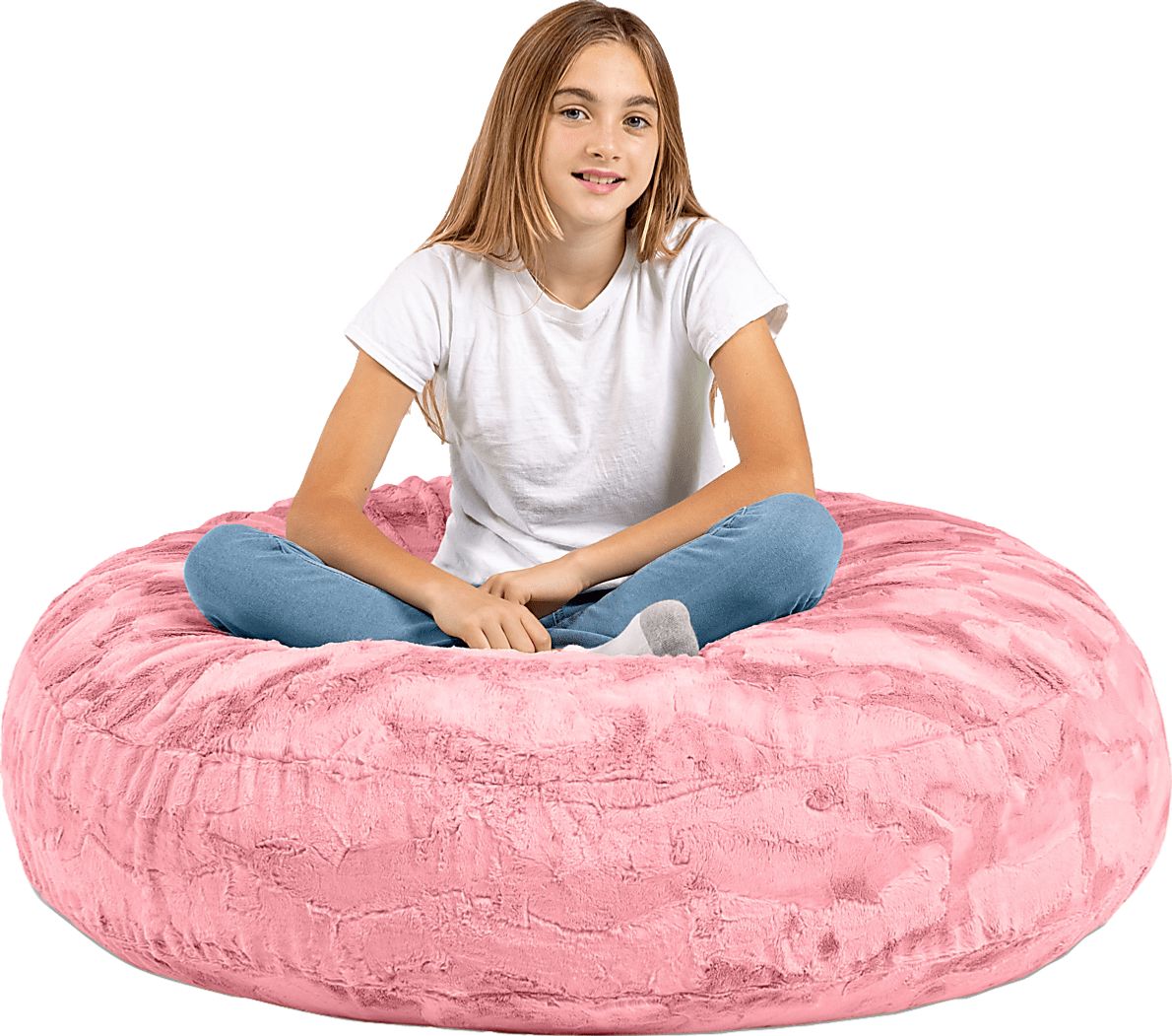 Kids Brogton Pink Bean Bag Chair