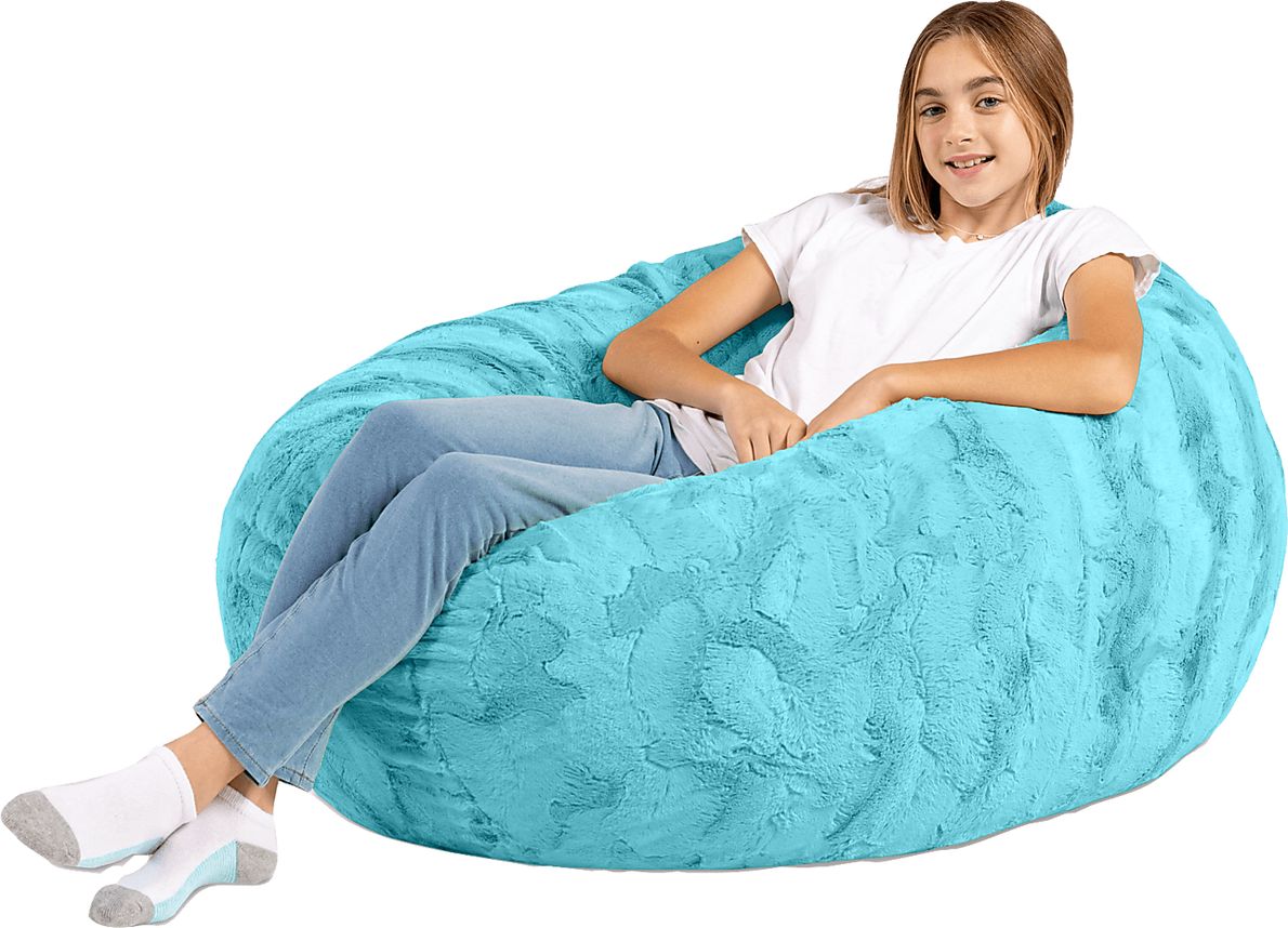 Kids Brogton Turquoise Bean Bag Chair
