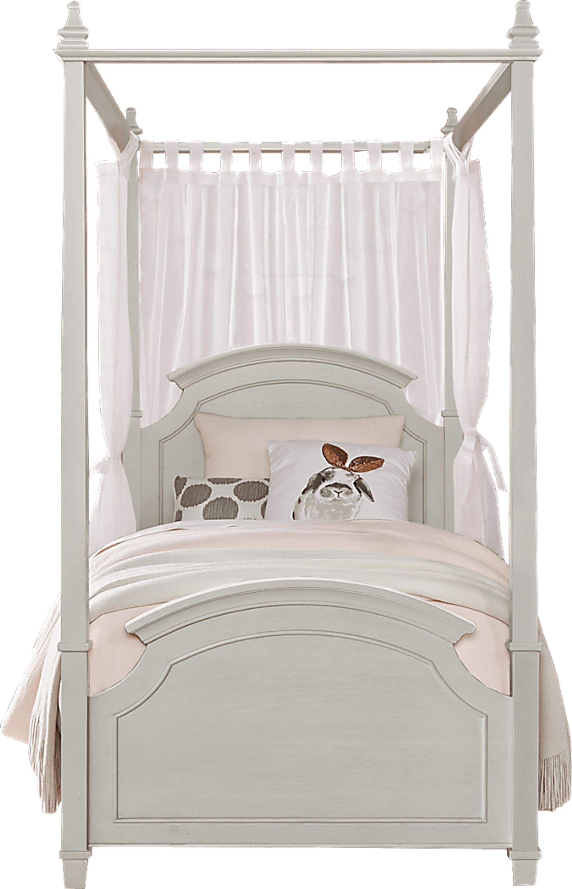Kids Brooklyn Lane Gray 6 Pc Twin Canopy Bedroom - Image 3