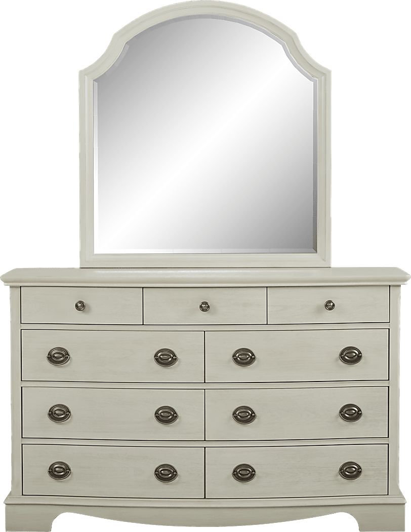 Kids Brooklyn Lane White Dresser & Mirror Set Rooms To Go