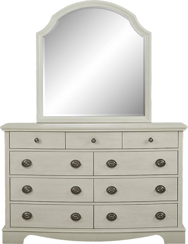 Kids Brooklyn Lane White Dresser & Mirror Set - Thumbnail - Image 1