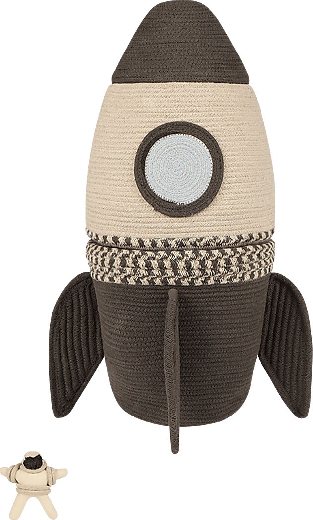 Kids Brown Rocket Basket