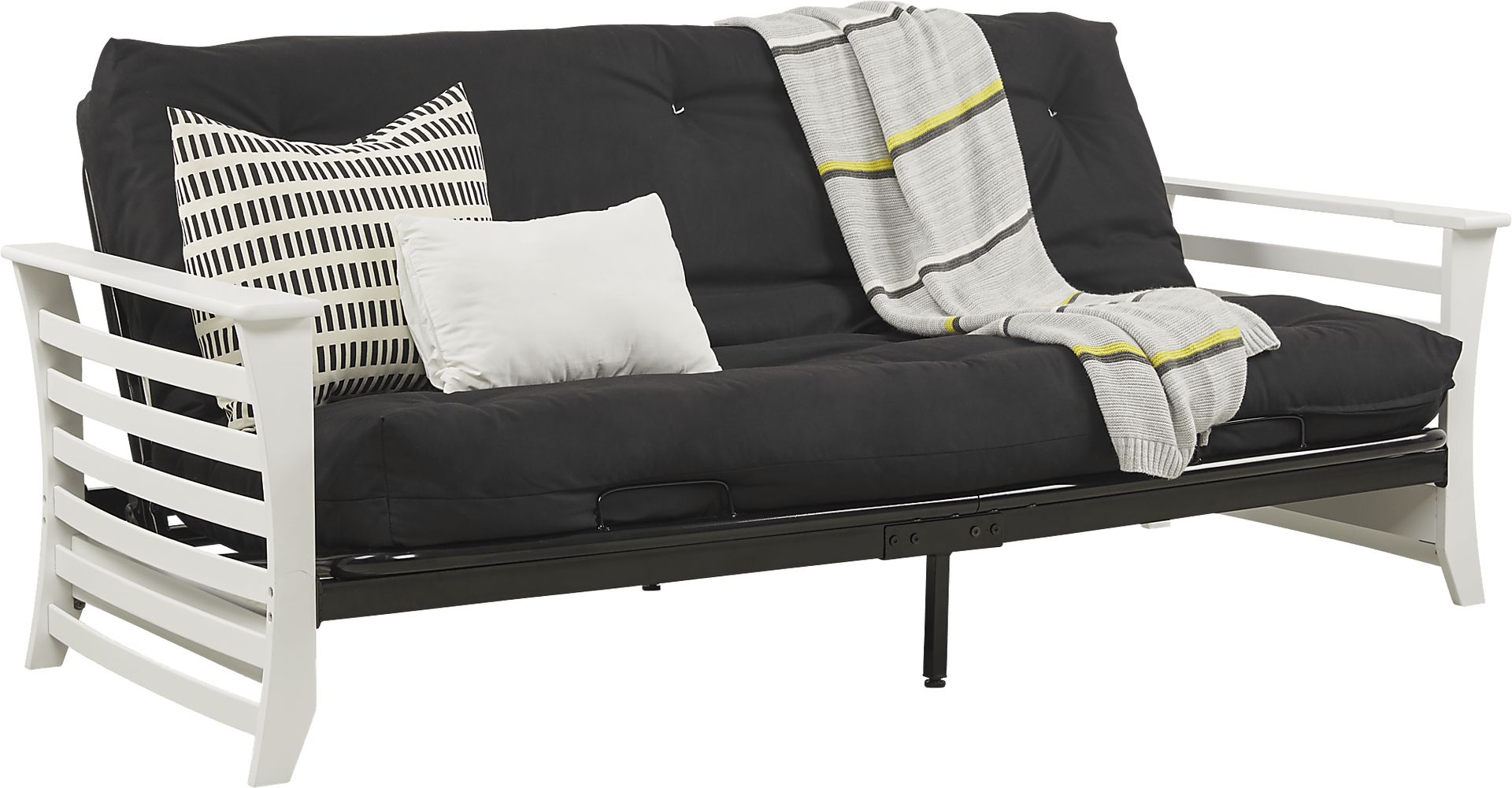 Kids Bryley White Futon with Futon Mattress - Image 2