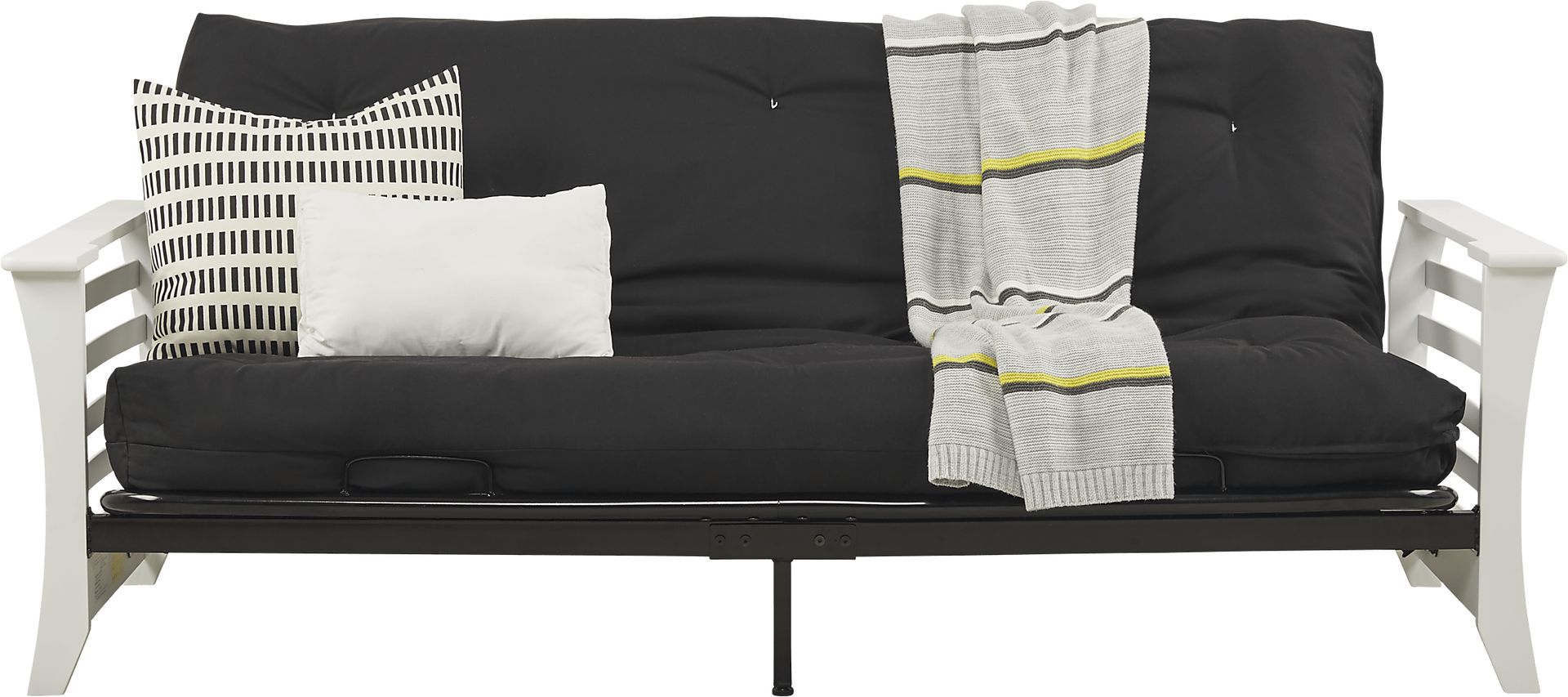 Kids Bryley White Futon with Futon Mattress - Image 1