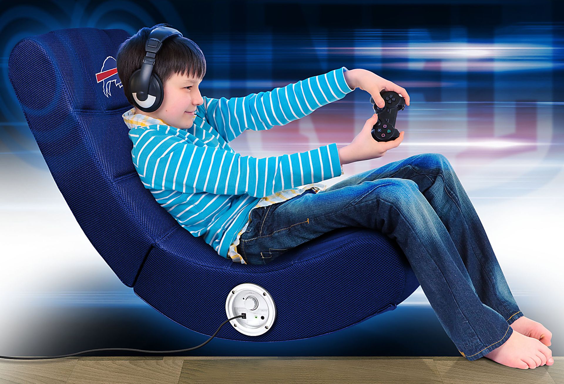 Kids Buffalo Bills Gaming Rocker - Image 5