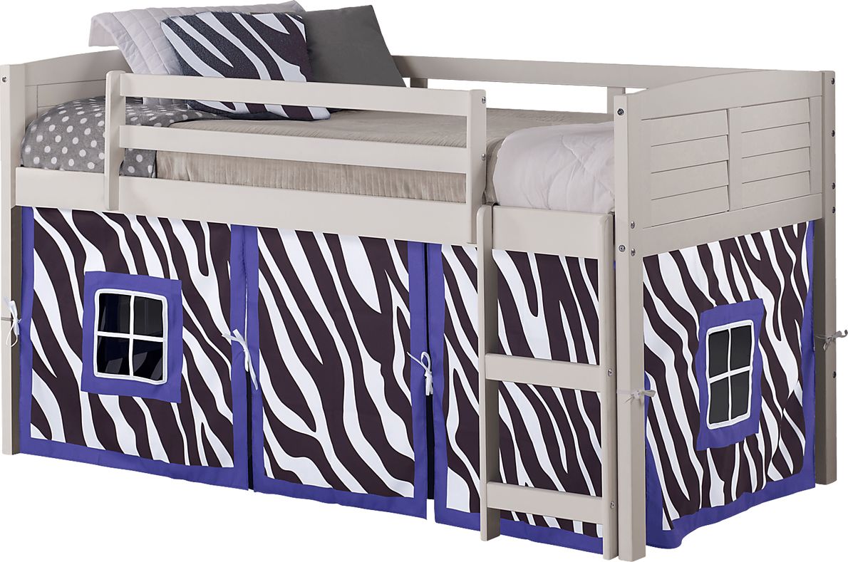 Kids Bulmer Purple Twin Loft Bed