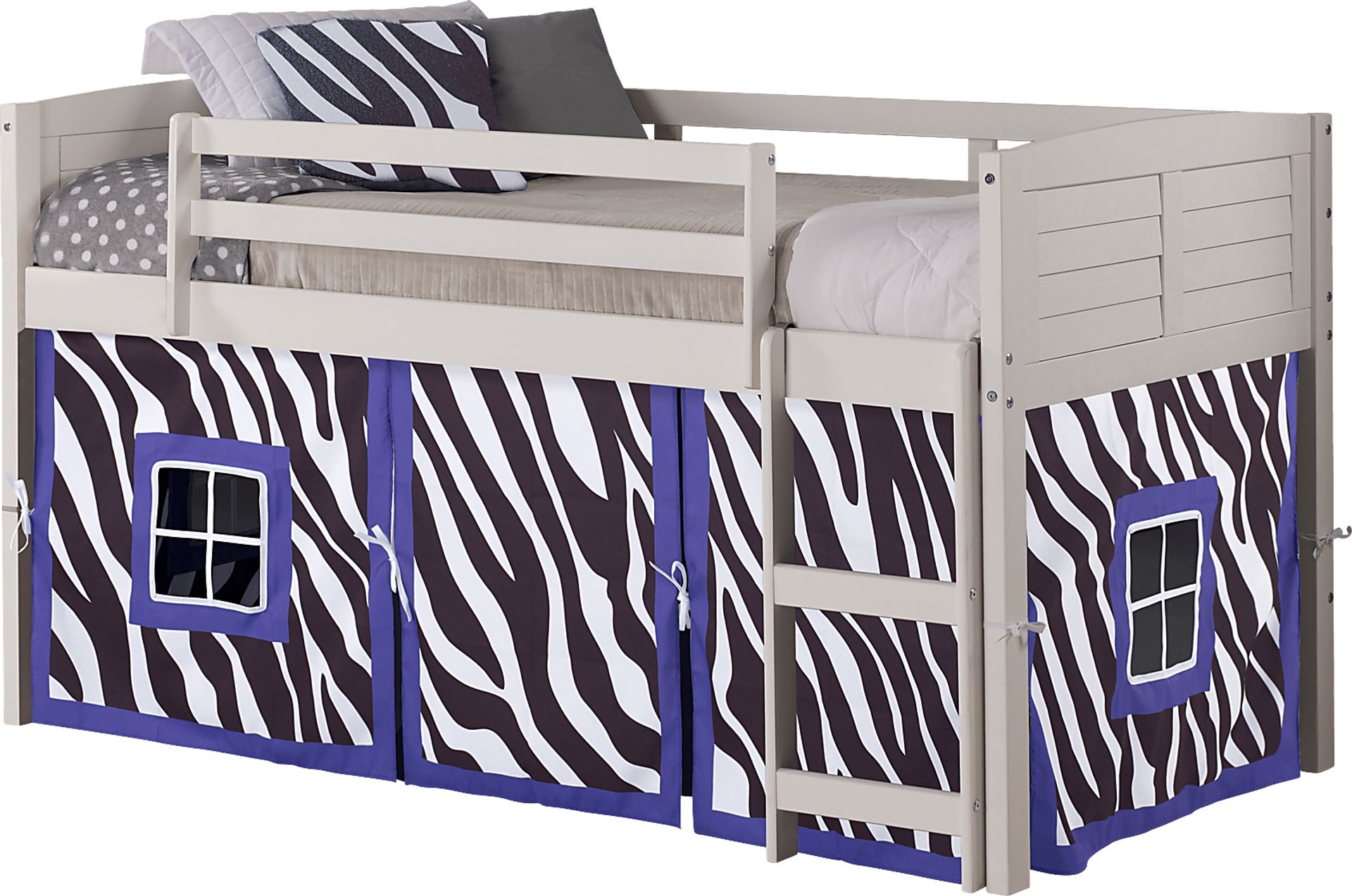 Kids Bulmer Purple Twin Loft Bed - Image 2
