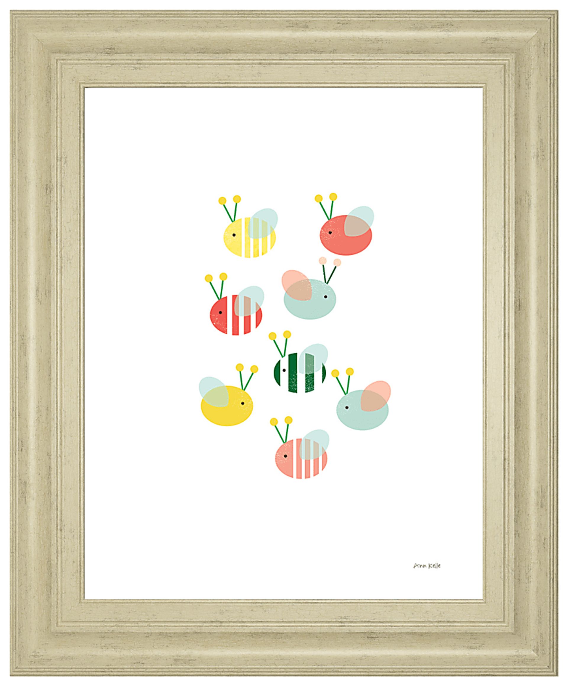 Kids Bumble Party Ivory Artwork - Image 1