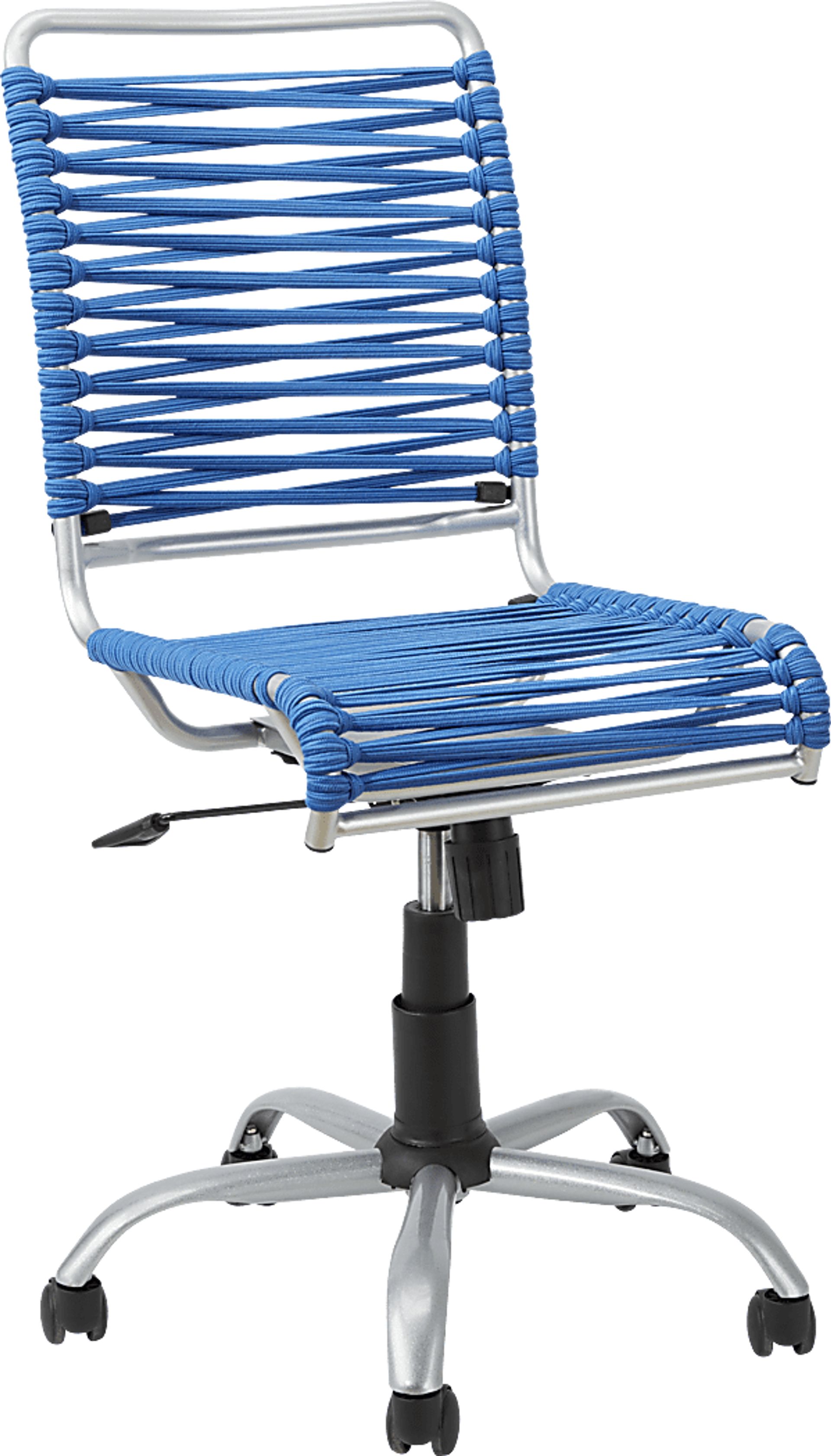 Kids Bungee Twist Blue Desk Chair - Image 1