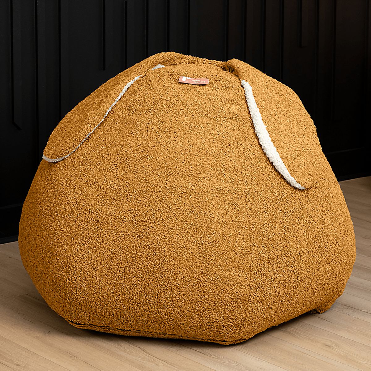 Raven-Symoné Hopseat Bunny Gold Yellow Faux Shearling Bean Bag Chair ...