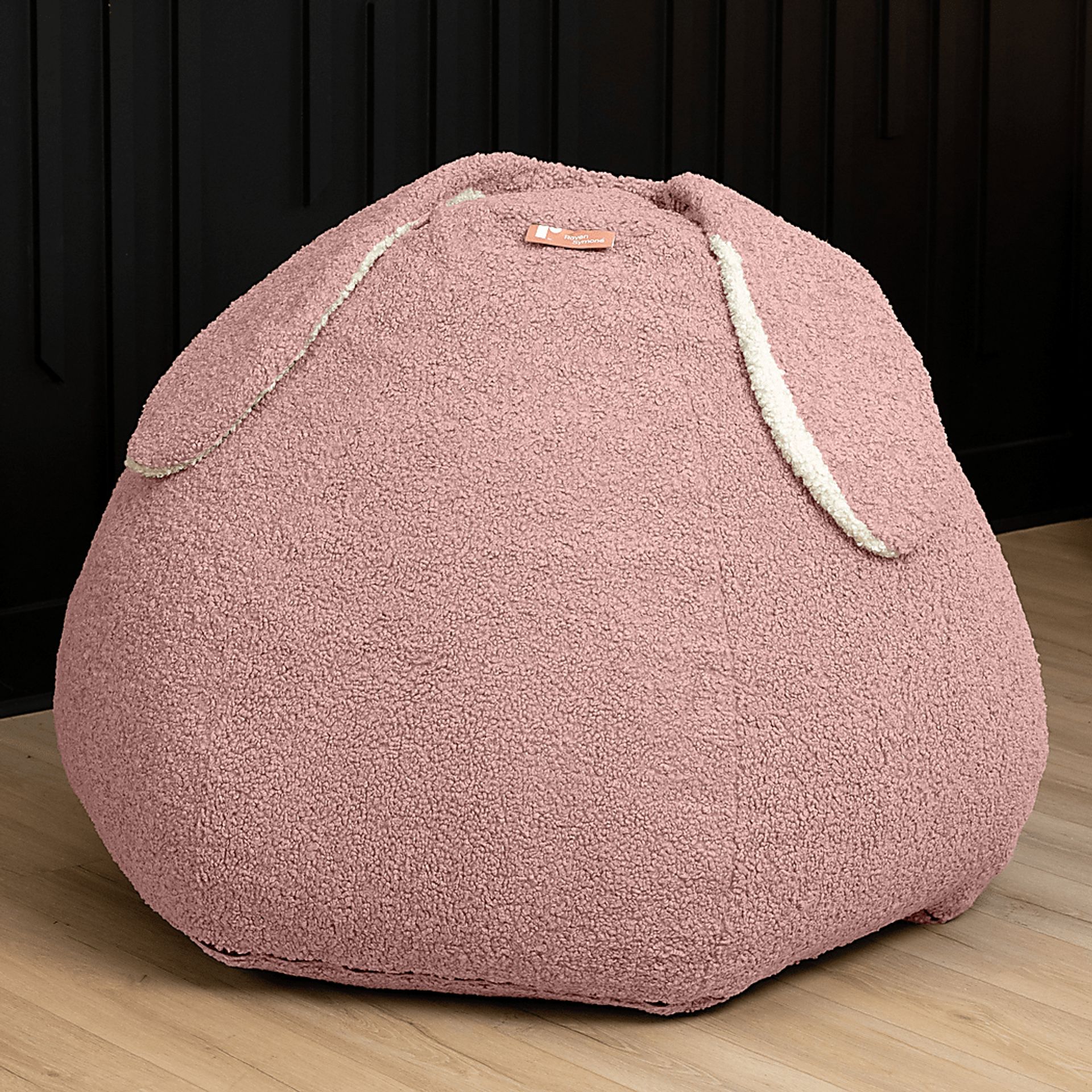 Kids Bunny Pink Bean Bag Chair - Image 2