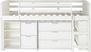 Kids Burchill White Twin Loft Bed with Storage