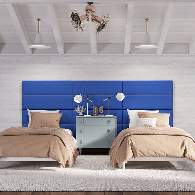 Kids Burkett Blue Full/Queen Headboard Panel, Set of 4 - Thumbnail - Image 3