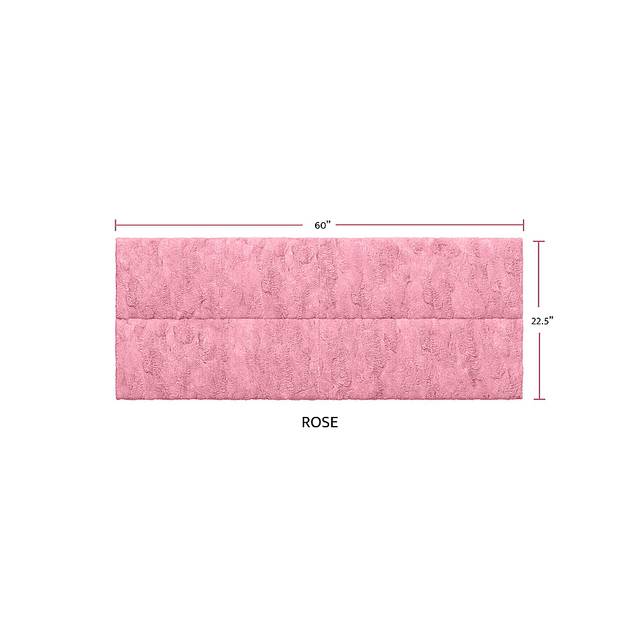 Kids Burkett II Pink Faux Fur Full/Queen Headboard Panel, Set of 4 - Thumbnail - Image 2