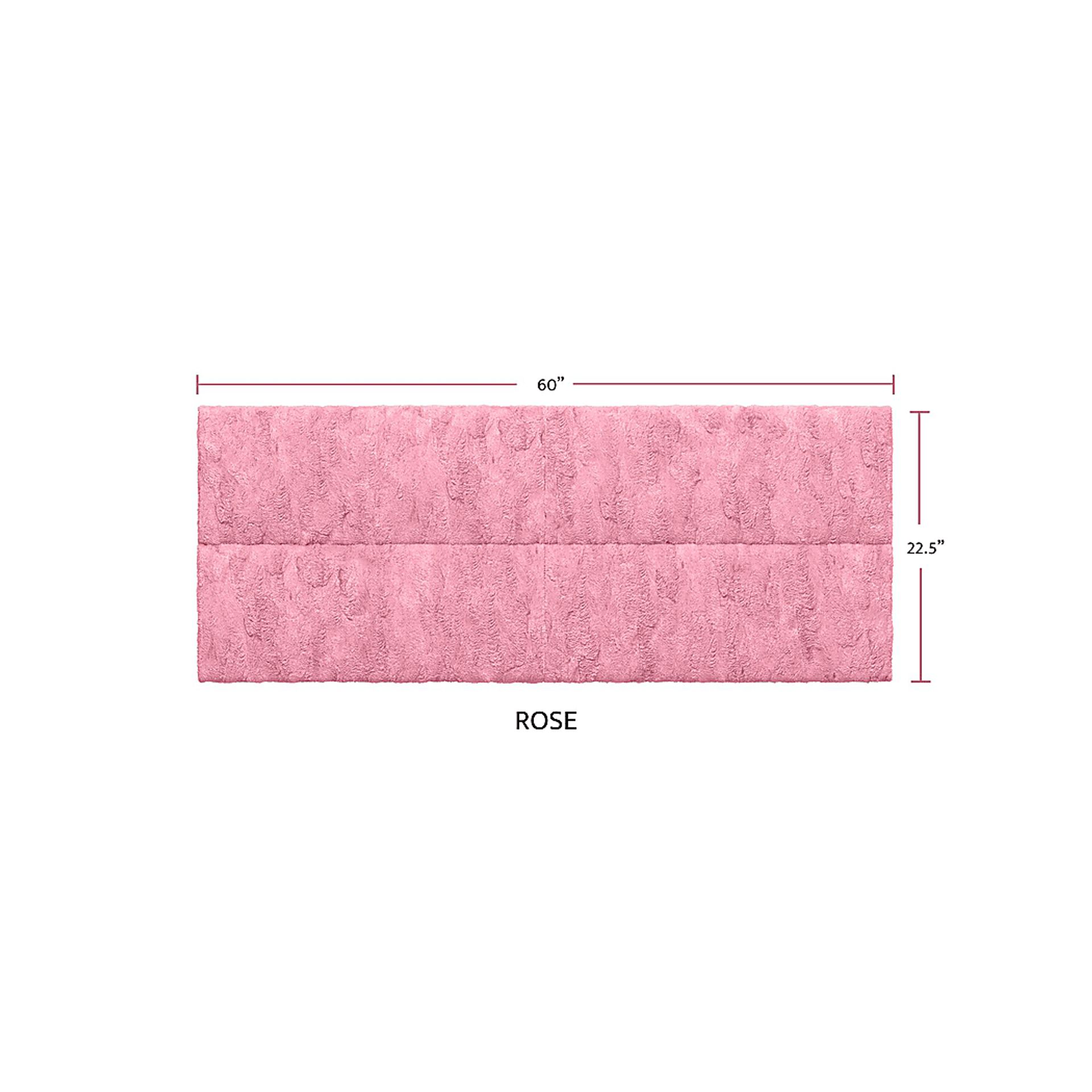 Kids Burkett II Pink Faux Fur Full/Queen Headboard Panel, Set of 4 - Image 2