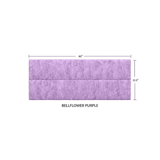 Kids Burkett II Purple Faux Fur Full/Queen Headboard Panel, Set of 4 - Thumbnail - Image 3