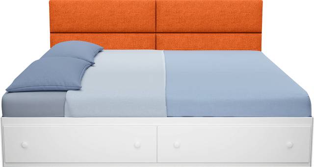 Kids Burkett Orange Twin Headboard Panel, Set of 4 - Thumbnail - Image 5