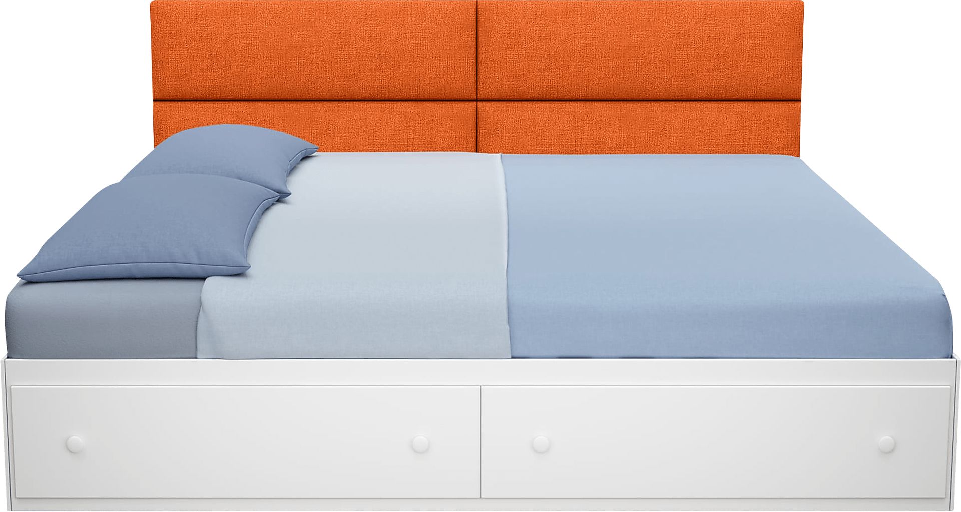 Kids Burkett Orange Twin Headboard Panel, Set of 4 - Image 5