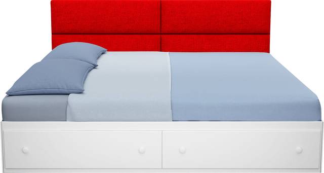 Kids Burkett Red Twin Headboard Panel, Set of 4 - Thumbnail - Image 5