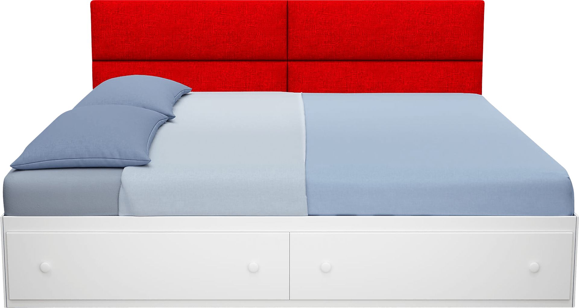 Kids Burkett Red Twin Headboard Panel, Set of 4 - Image 5